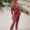 Cotton-Blend Velour Lounge Set PINK 2