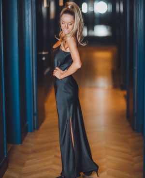 PURE LOVE Maxi Satin Slip Dress