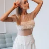 3D ROSES Tulle Top, beige_1