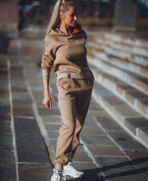 Loungewear Set In Elegant BEIGE LEOPARD